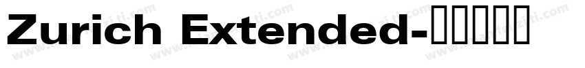 Zurich Extended字体转换